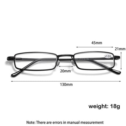 Classic HD Spring Compact Reading Glasses Readers Travel Slim Design with Case - Lamarshop1