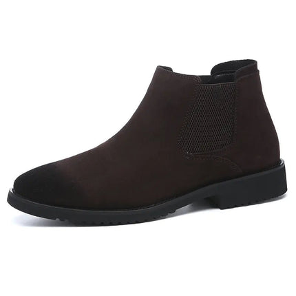 Men's High - Top Leather Chelsea Ankle Boots - Lamarshop1