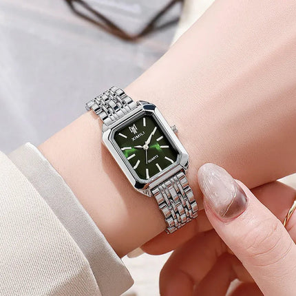 Women's Square Steel Strap Watch - Lamarshop1
