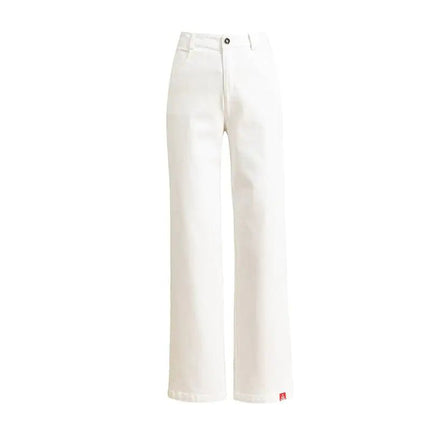 Loose White Wide Leg Jeans for Women