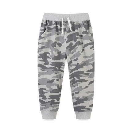 Camouflage Boys Sweatpants with Drawstring for Toddlers