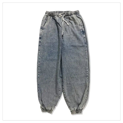 Elastic Waist Loose Fit Wide Leg Jeans for All