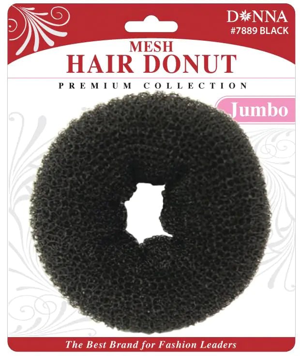 DONNA Mesh Hair Donut Donut Hair Bun Maker Ring Style Bun Maker Jumbo Size - Lamarshop1