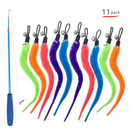 Retractable Cat Feather Toy for Indoor Cats - Lamarshop1