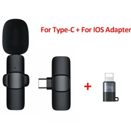 Wireless Lavalier Microphone for Audio and Video Recording - Lamarshop1