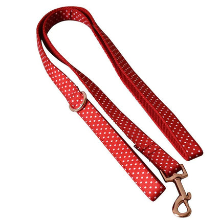 Red Dot Dog Leash and Collar Pet Supplies - Lamarshop1