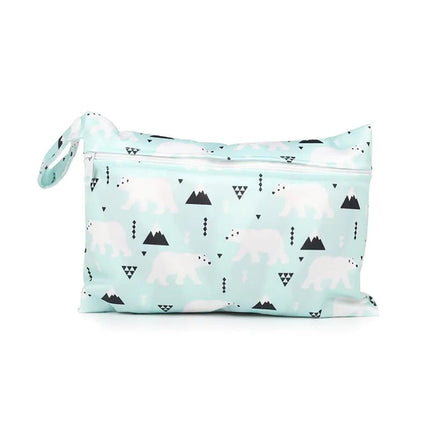 Cartoon Mini Zipper Diaper Bag & Makeup Cotton Pouch - Lamarshop1