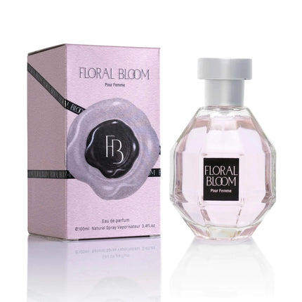 Floral Bloom for Women EDP - Oriental Floral Fragrance - Top Notes of Bergamot Osmanthus & Tea - Mid Tone of Orchid & Jasmine - Base of Patchouli Musk & Vanilla - Elegant 100ml Bottle - Lamarshop1