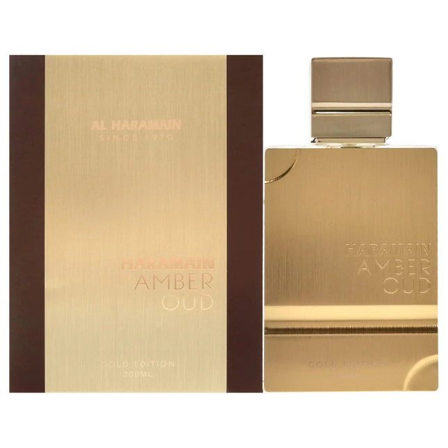 Al Haramain Amber Oud Gold Edition - Arabian Perfume for Women and Men - Eau de Parfum Spray with Notes of Bergamot Melon Pineapple Amber Woody Accord and Musk - 6.7 oz - Lamarshop1