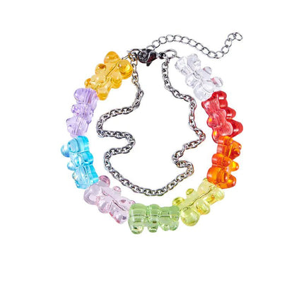 Double Layer Titanium Steel Bracelet in Candy Colors