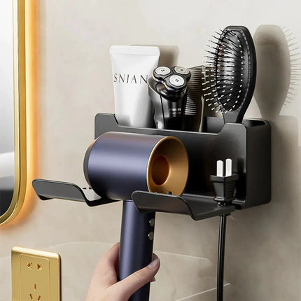 Wall - mounted Hair Dryer Bracket Storage Rack - Lamarshop1