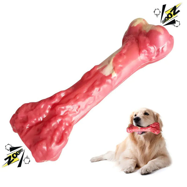 Large Bite Resistant Rubber Dog Chew Toy Bone - Lamarshop1
