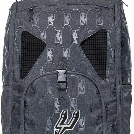 Point 3 San Antonio Spurs Road Trip Tech Backpack Basketball Backpack with Waterproof Laptop Sleeve | Every Compartment You Need for Ball Gear Shoes Books & Laptops | Black